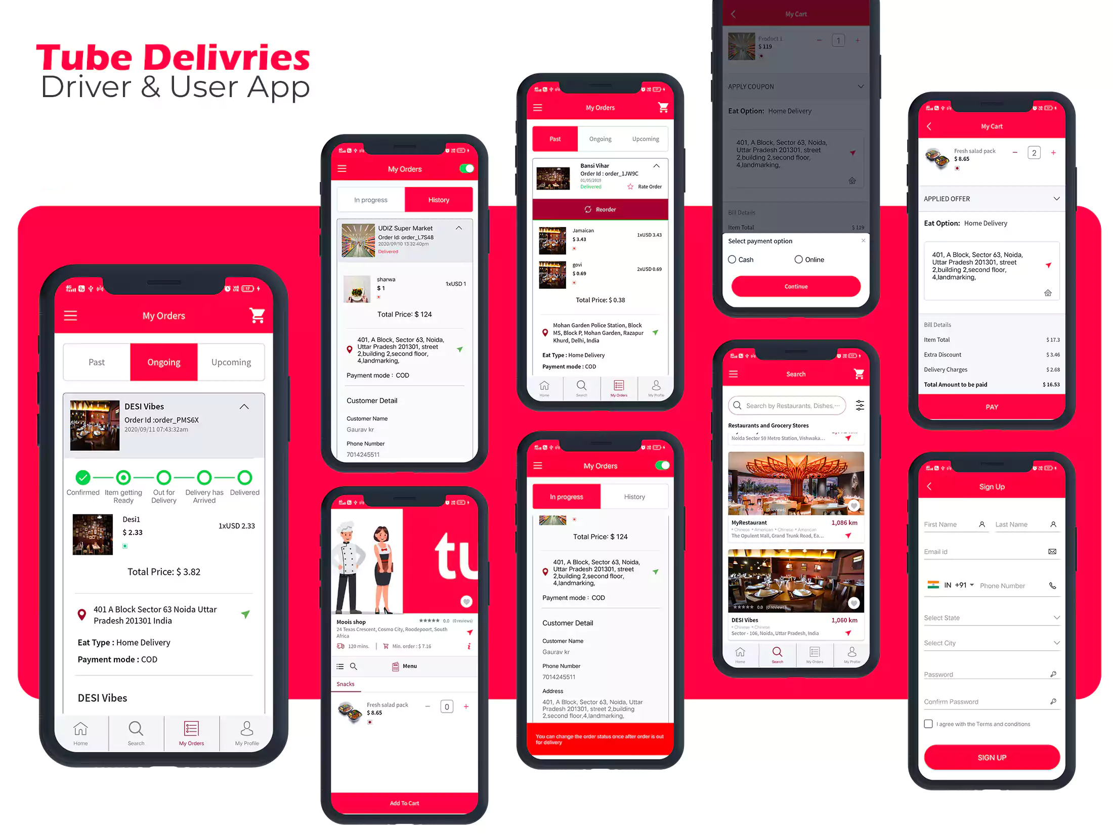 modern iOS UI UX design mobile app clean interface Indianapolis